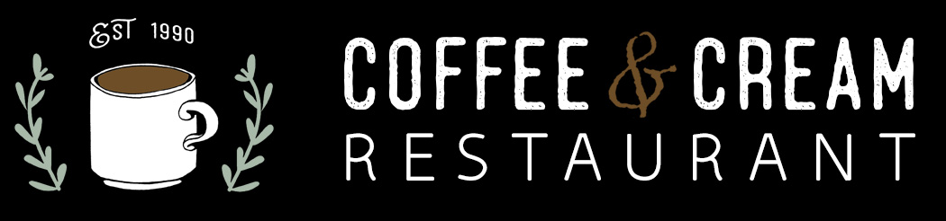 Coffee and Cream Restaurant Logo
